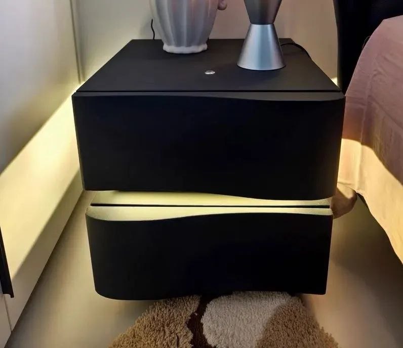 Table de Chevet Moderne avec Éclairage Intégré